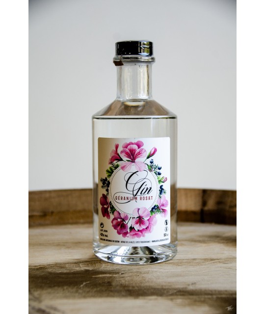 Gin au géranium rosat